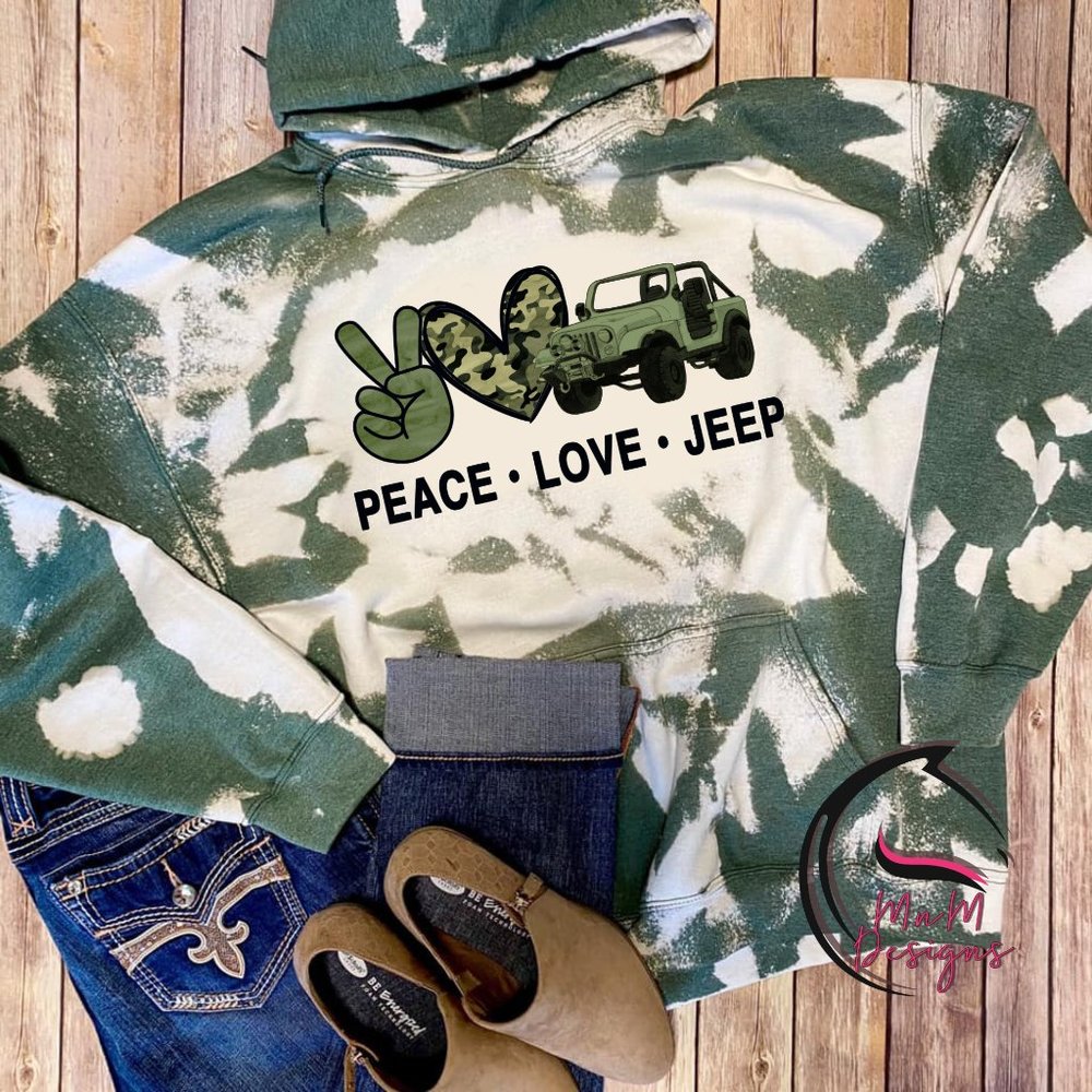 Peace Love Jeep Hoodie